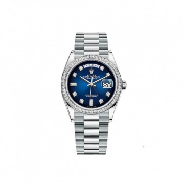 モデル オイスター、36 mm、プラチナ、ダイヤモンド128396TBR
